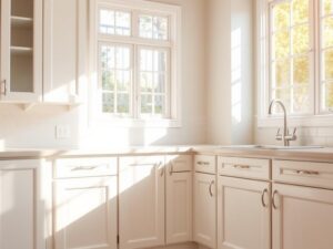 how to clean white kitchen cabinets
