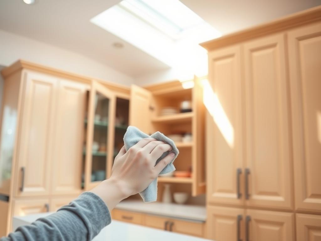 how to clean lacquered kitchen cabinets